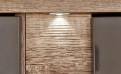 uno LED-Beleuchtungs-Set mit TV-Bühne Onyx | Graphitgrau / Eiche Trüffel sägerau (Nachbildung) -Innenleuchten Verkaufsladen 11203531 5 202106112233