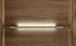 uno LED-Beleuchtungs-Set mit TV-Bühne Onyx | Graphitgrau / Eiche Trüffel sägerau (Nachbildung) -Innenleuchten Verkaufsladen 11203531 9 202106112233