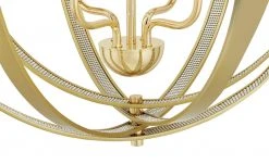 Trio Kronleuchter, 4-flammig messing mit Strass | messingfarben -Innenleuchten Verkaufsladen 11680017 4 202106081239