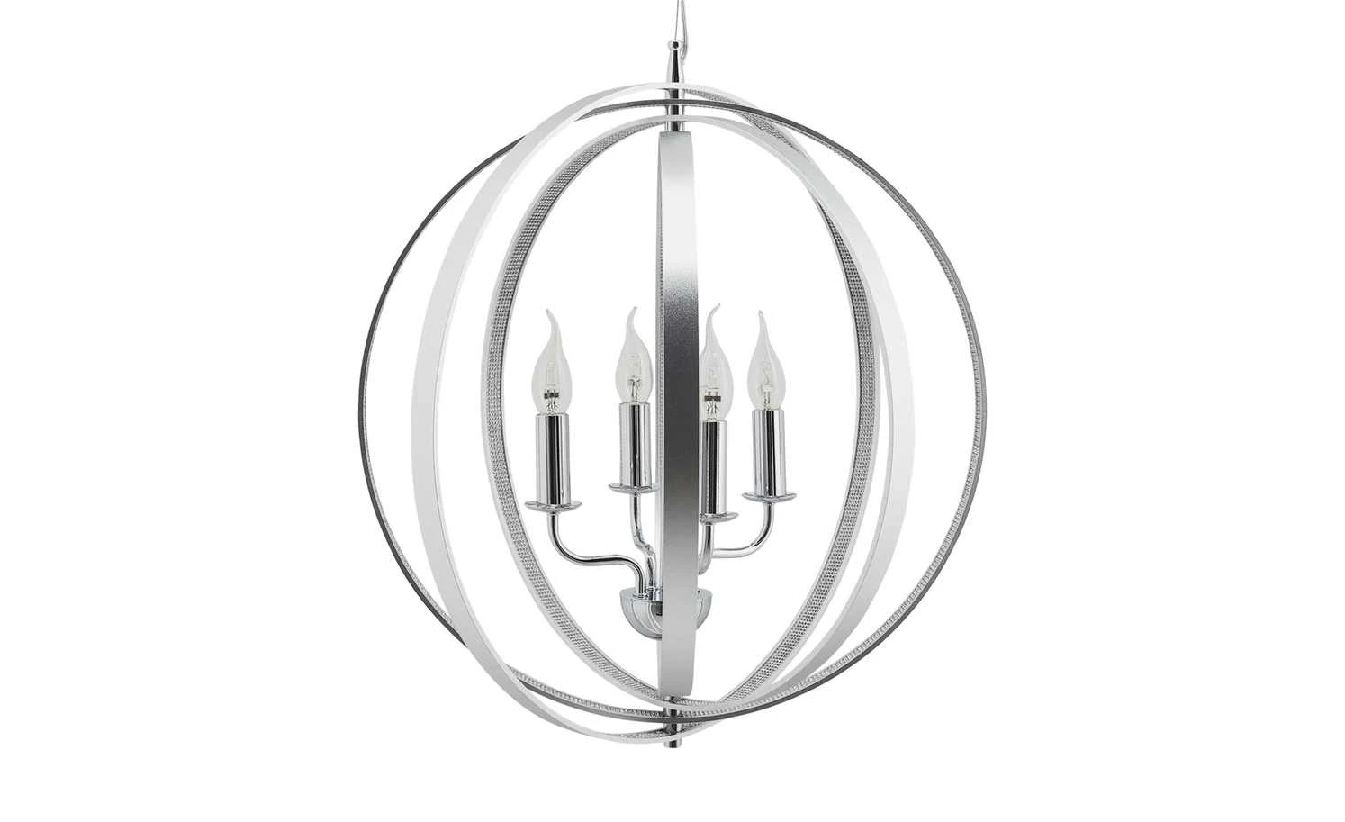 Trio Kronleuchter, 4-flammig chromfarben mit Strass 1 Trio Kronleuchter, 4-flammig chromfarben mit Strass