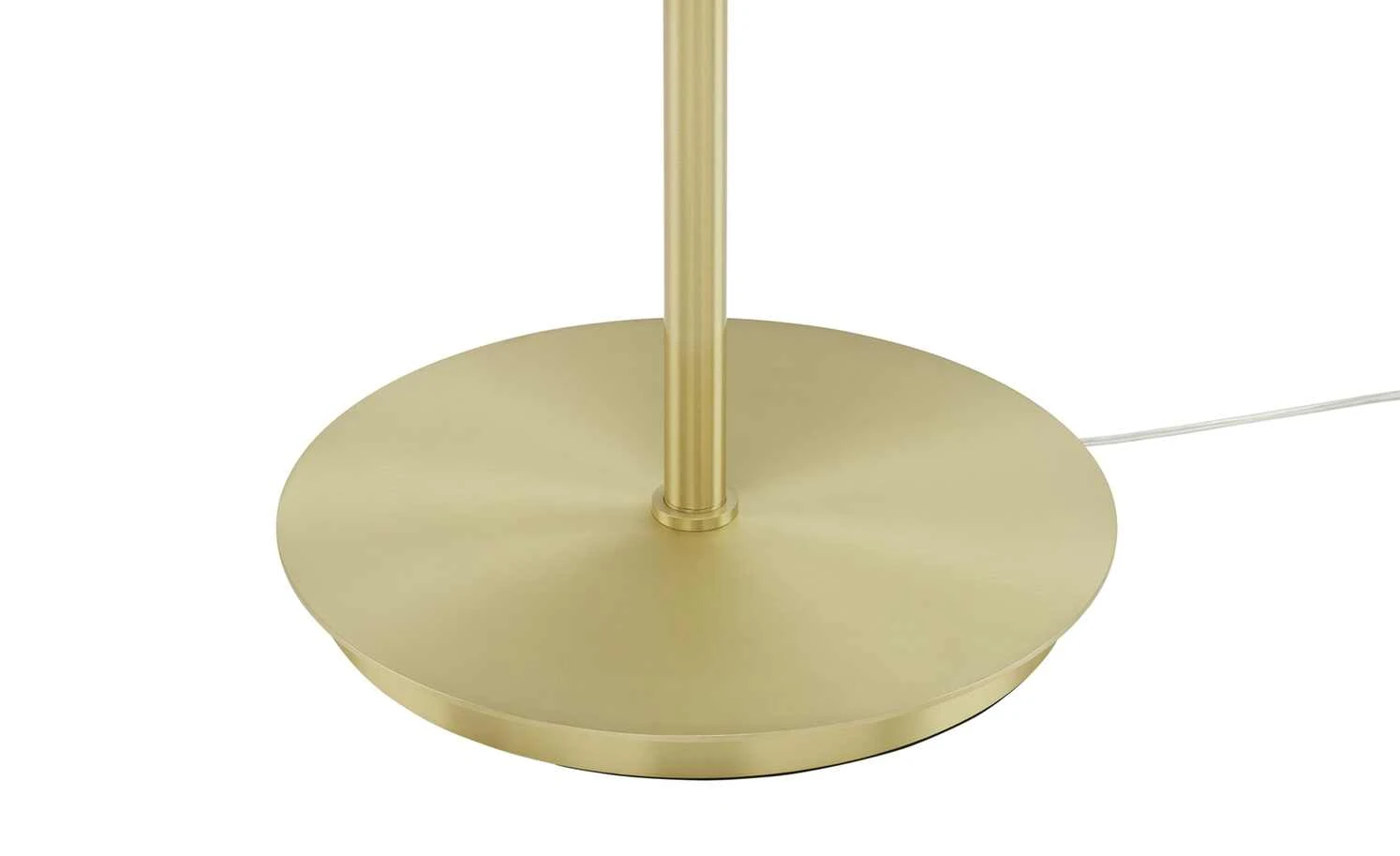 Trio Stehleuchte, 3-flammig, Messing-matt, Stoffschirm weiß | Goldfarben 8 Trio Stehleuchte, 3-flammig, Messing-matt, Stoffschirm weiß | Goldfarben – Bild 8