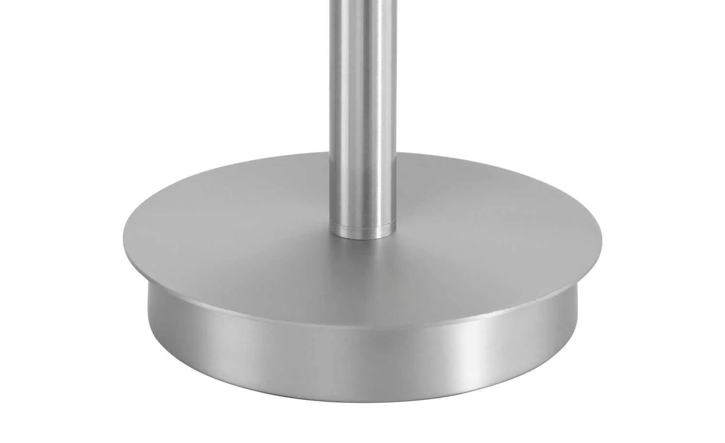 Trio Tischleuchte, 1-flammig, Nickel-matt, Stoffschirm weiß 4 Trio Tischleuchte, 1-flammig, Nickel-matt, Stoffschirm weiß – Bild 4