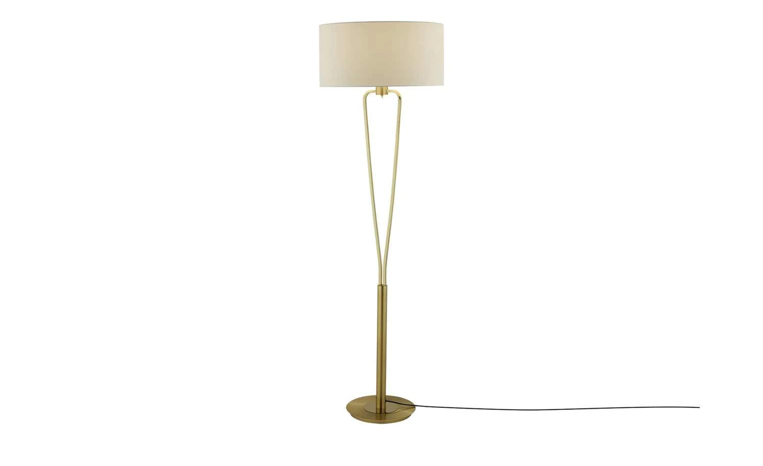 Trio Stehleuchte, 1-flammig messing matt 1 Trio Stehleuchte, 1-flammig messing matt