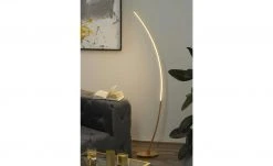 Trio Bogenleuchte, 1-flammig, Blattgoldoptik | Goldfarben