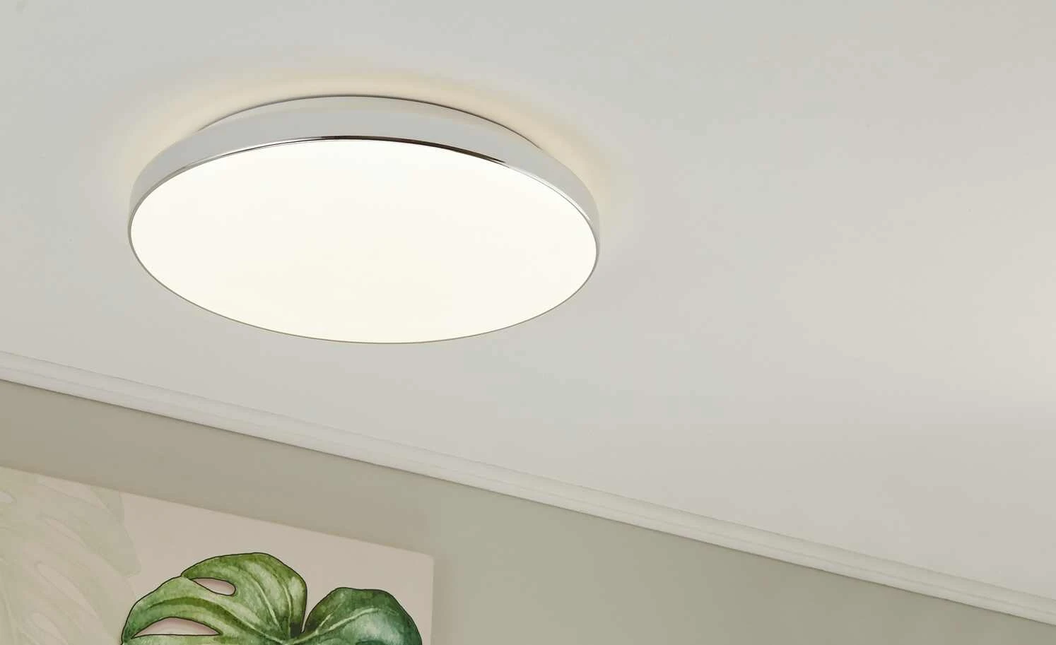 LED-Bad-Deckenleuchte, weiß 1 LED-Bad-Deckenleuchte, weiß