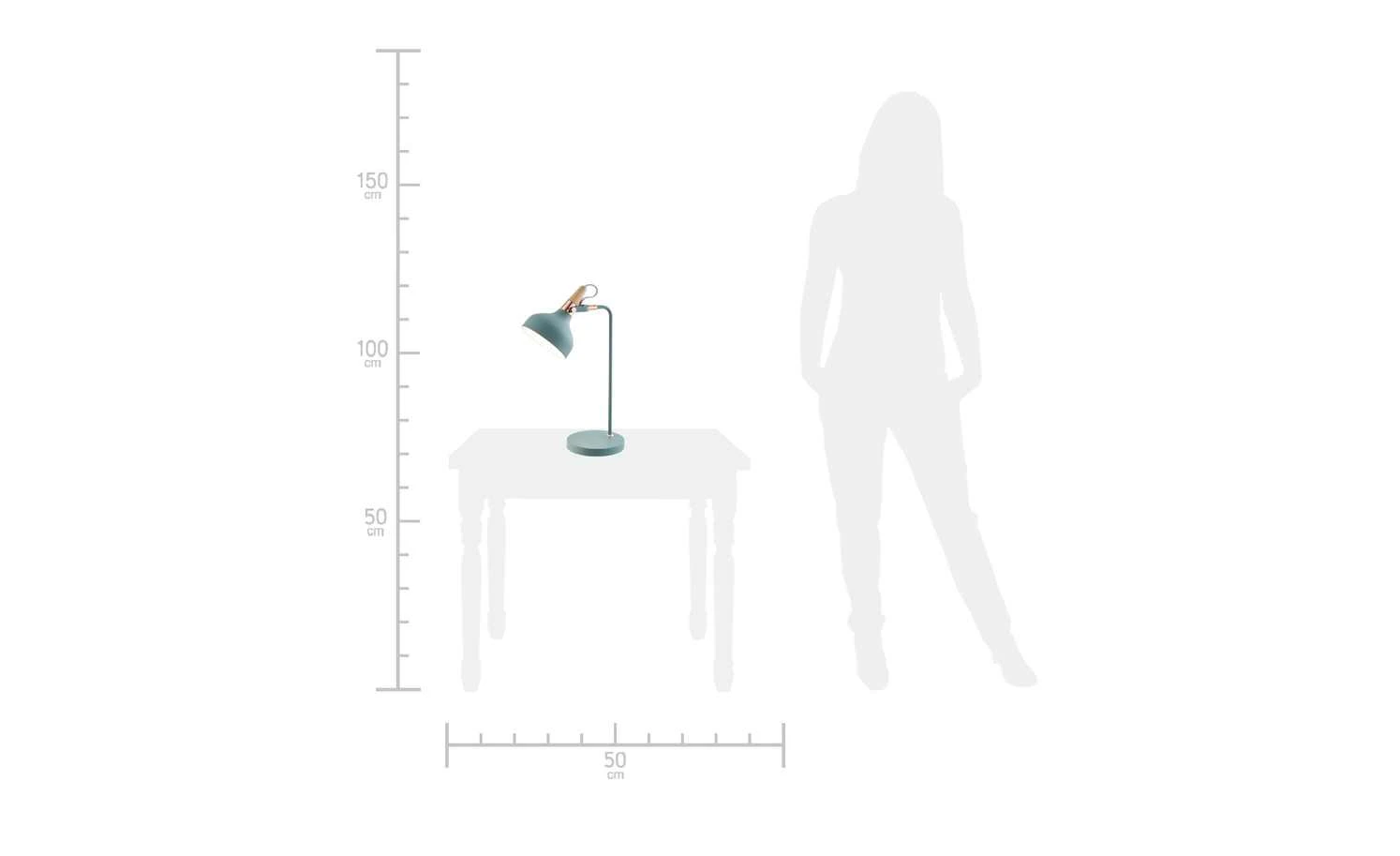 Tischleuchte, 1-flammig, Softgrün 8 Tischleuchte, 1-flammig, Softgrün – Bild 8