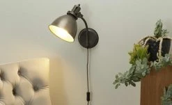 Wandleuchte, 1-flammig, altmessing