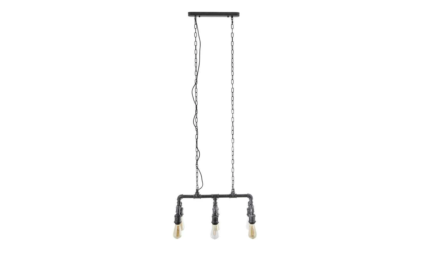 HOME STORY Pendelleuchte, 6-flammig, Schwarz 4 HOME STORY Pendelleuchte, 6-flammig, Schwarz – Bild 4