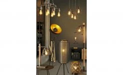 HOME STORY Pendelleuchte, 6-flammig, Schwarz