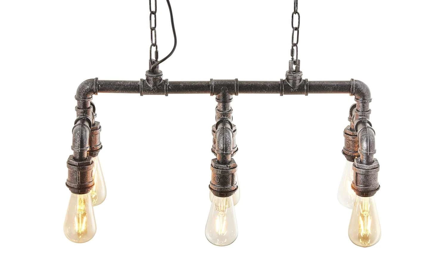 HOME STORY Pendelleuchte, 6-flammig, Schwarz 8 HOME STORY Pendelleuchte, 6-flammig, Schwarz – Bild 8