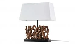 HOME STORY Tischleuchte, 1-flammig mit Holzdekor -Innenleuchten Verkaufsladen 11680465 3 201911152246