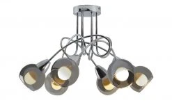 HOME STORY Deckenleuchte, 6-flammig, Rauchglas -Innenleuchten Verkaufsladen 11680540 5 202106102233