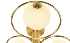 KHG Deckenleuchte, 3-flammig, Messing mit Glaskugeln | Messing matt -Innenleuchten Verkaufsladen 11680560 2 202006091055