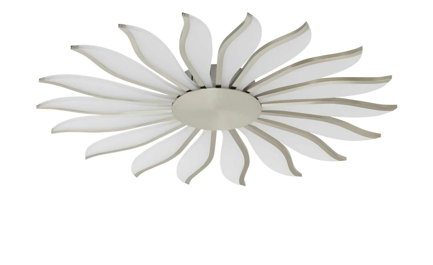 Meisterleuchten LED-Deckenleuchte, ´Sonne´ Nickel matt | Weiß, Nickel matt 2 Meisterleuchten LED-Deckenleuchte, ´Sonne´ Nickel matt | Weiß, Nickel matt – Bild 2