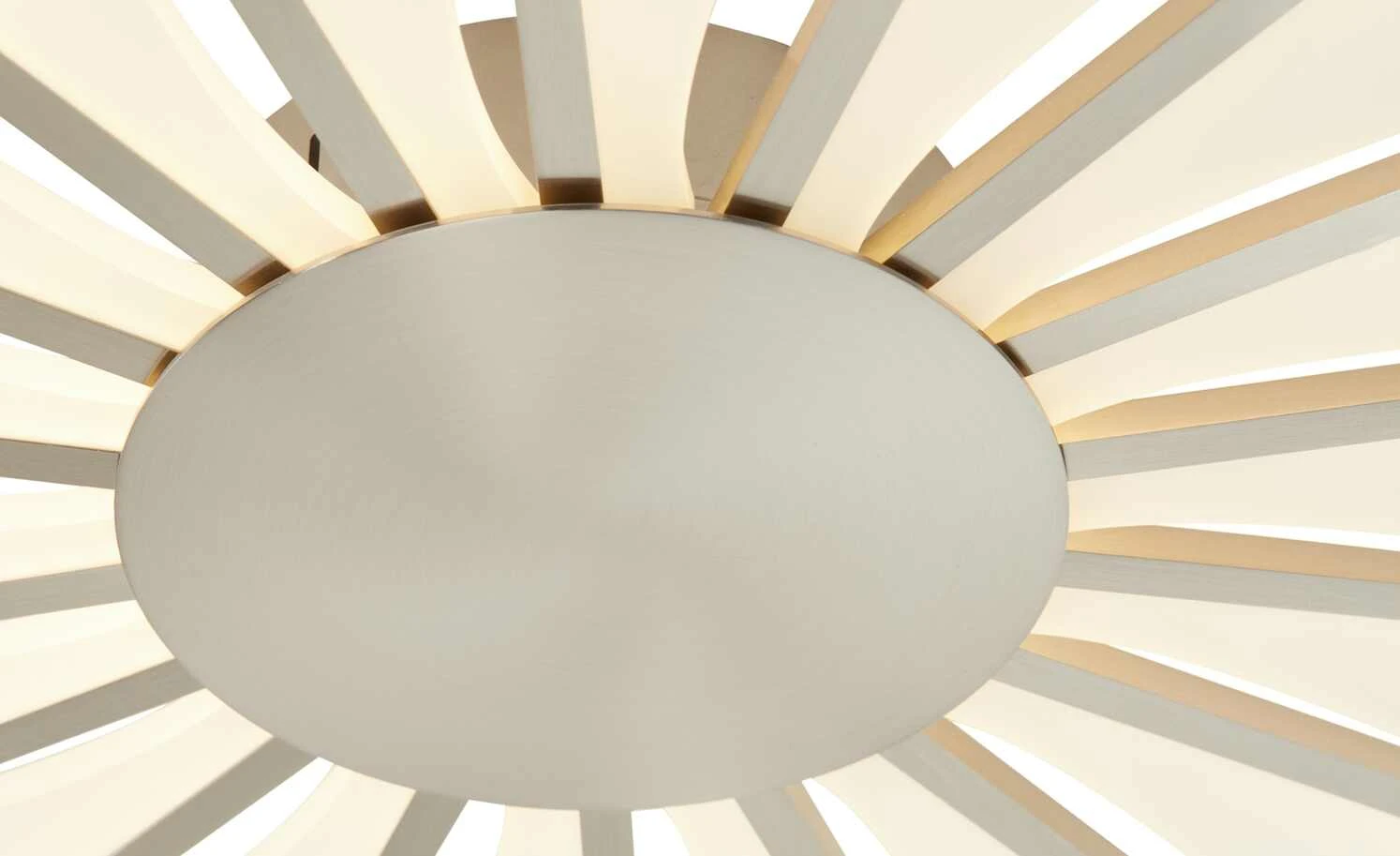 Meisterleuchten LED-Deckenleuchte, ´Sonne´ Nickel matt | Weiß, Nickel matt 3 Meisterleuchten LED-Deckenleuchte, ´Sonne´ Nickel matt | Weiß, Nickel matt – Bild 3