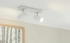 Trio Deckenspot, 2-flammig, weiß