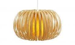 KHG Pendelleuchte 1-flammig, Schirm in Holz-Optik -Innenleuchten Verkaufsladen 11680608 2 202106211241