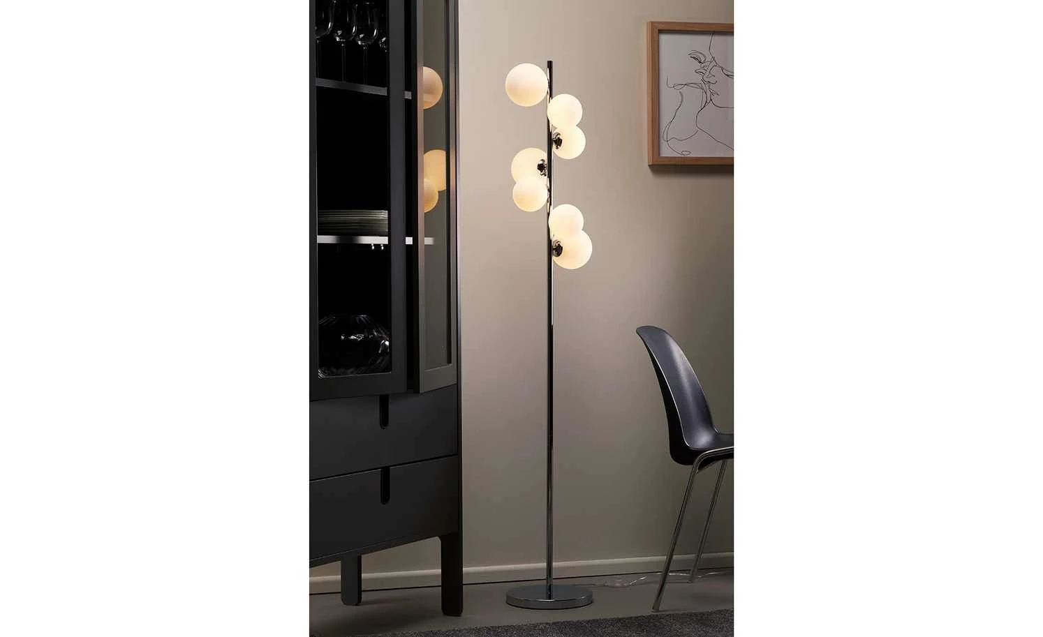 Meisterleuchten Stehleuchte, 7-flammig, mit Glaskugeln 2 Meisterleuchten Stehleuchte, 7-flammig, mit Glaskugeln – Bild 2