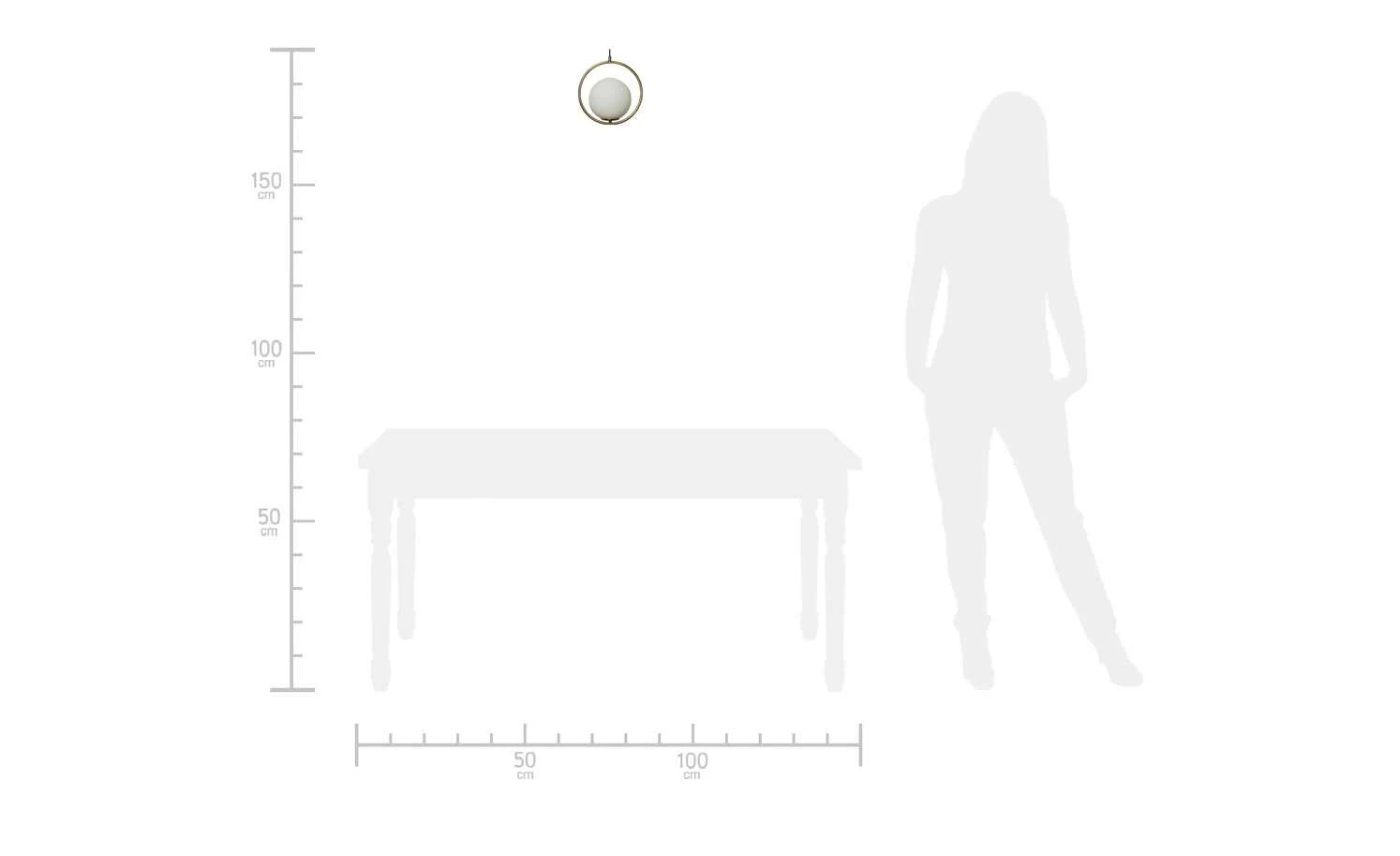 KHG Pendelleuchte, 1-flammig, altmessing mit Glaskugel 9 KHG Pendelleuchte, 1-flammig, altmessing mit Glaskugel – Bild 9