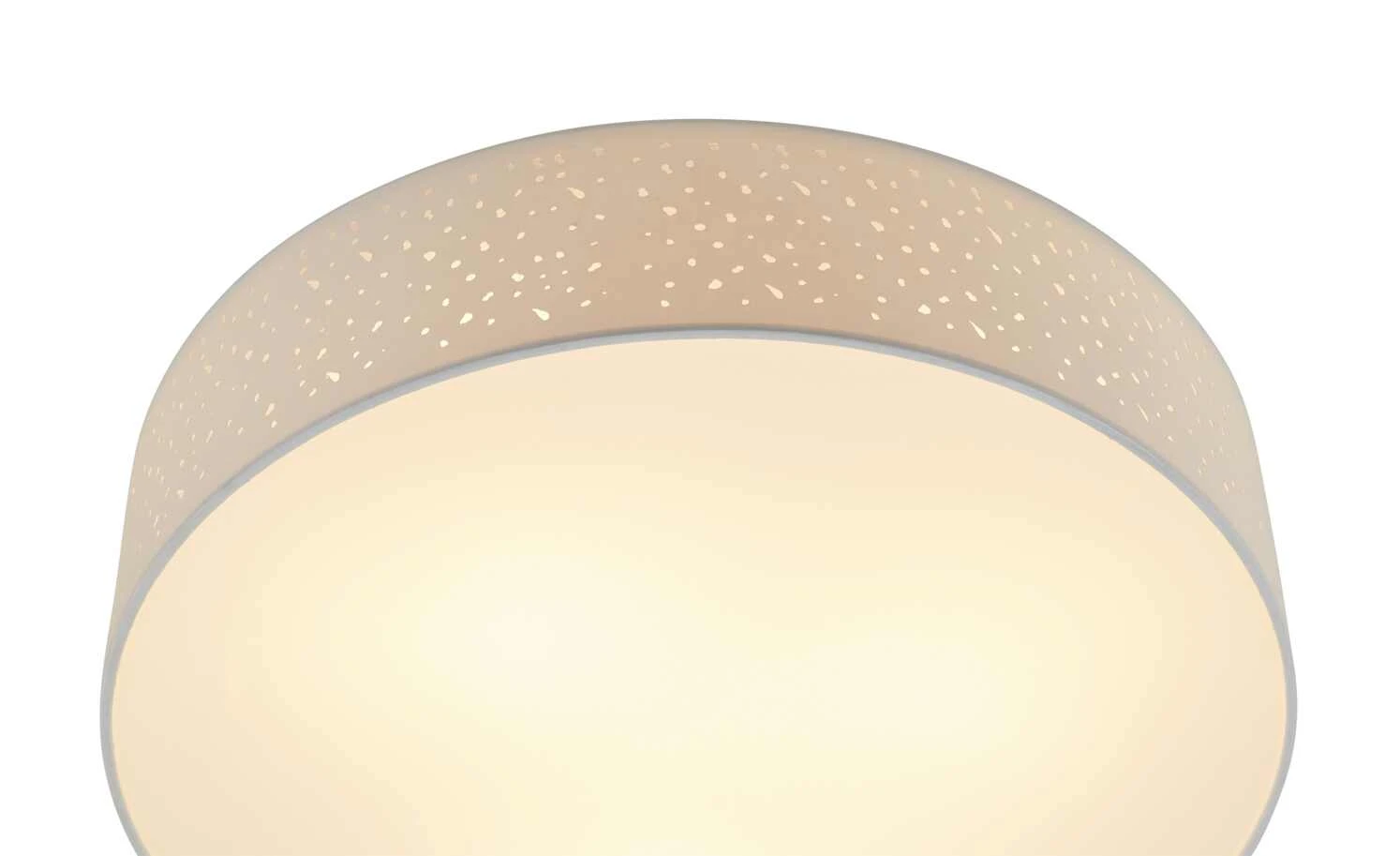 KHG Deckenleuchte, 3-flammig, Stoffschirm weiß 3 KHG Deckenleuchte, 3-flammig, Stoffschirm weiß – Bild 3