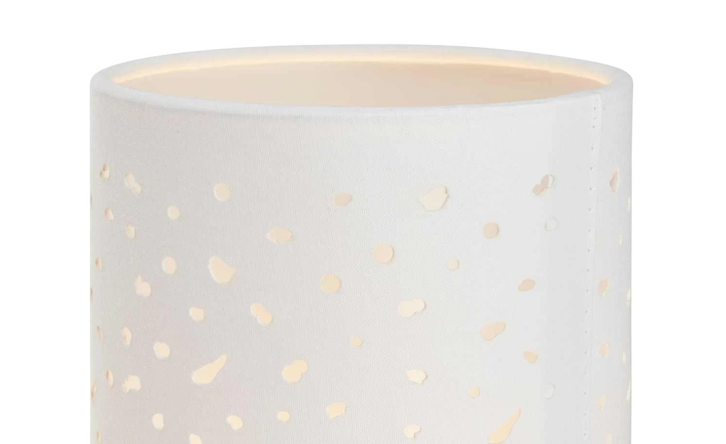 KHG Tischleuchte, 1-flammig, Stoffschirm weiß 4 KHG Tischleuchte, 1-flammig, Stoffschirm weiß – Bild 4