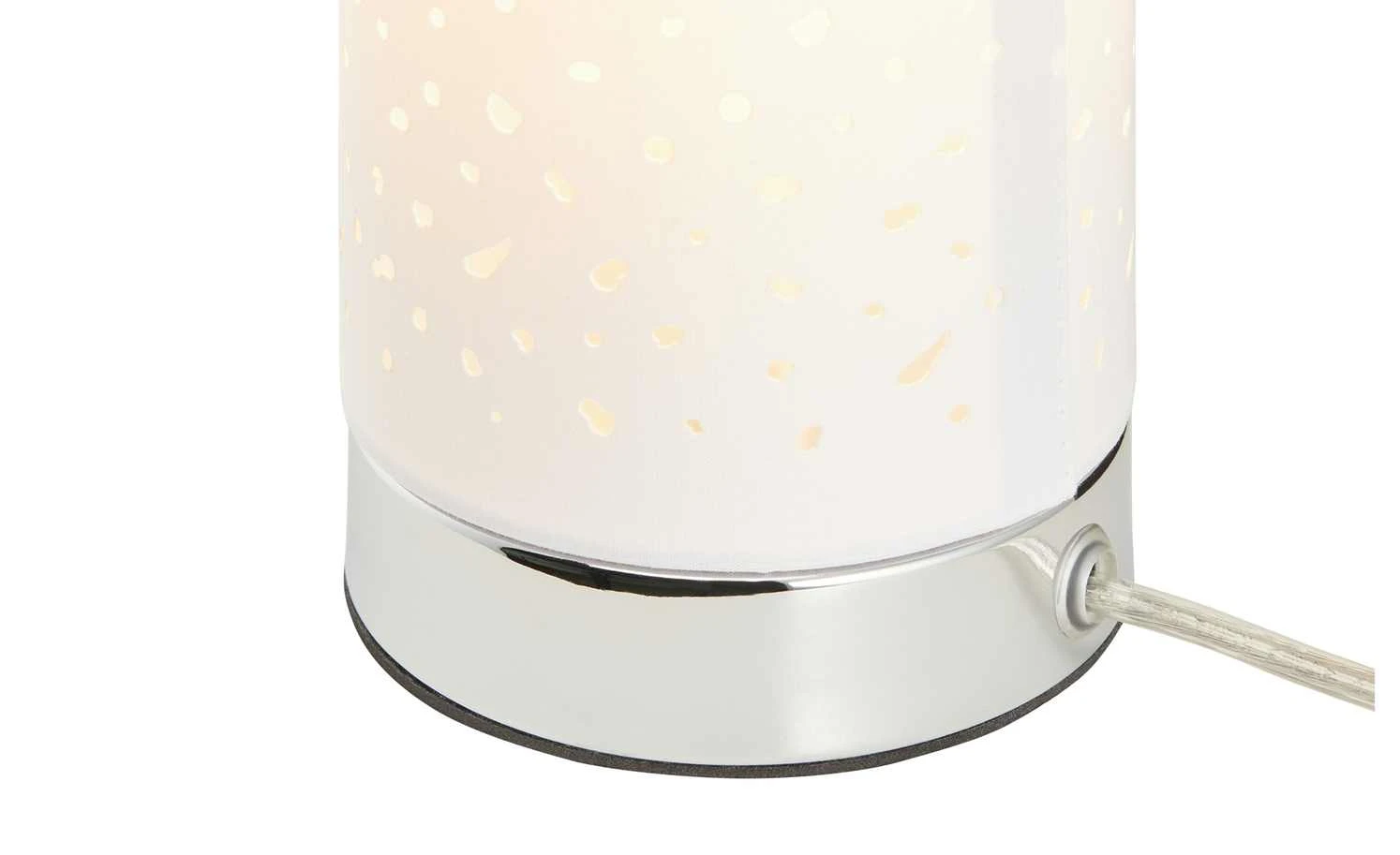 KHG Tischleuchte, 1-flammig, Stoffschirm weiß 5 KHG Tischleuchte, 1-flammig, Stoffschirm weiß – Bild 5