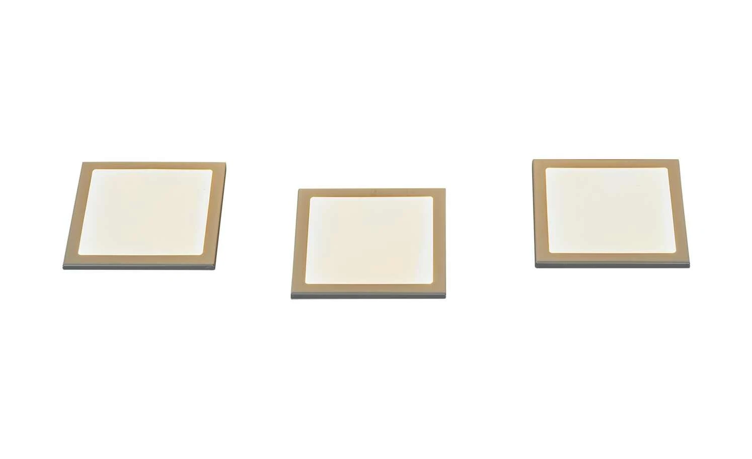 KHG Küchenunterbaubeleuchtung 3er-Set, quadratisch 1 KHG Küchenunterbaubeleuchtung 3er-Set, quadratisch