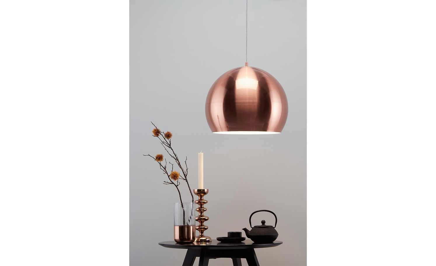 HOME STORY Pendelleuchte, 1-flammig, kupferfarben 2 HOME STORY Pendelleuchte, 1-flammig, kupferfarben – Bild 2