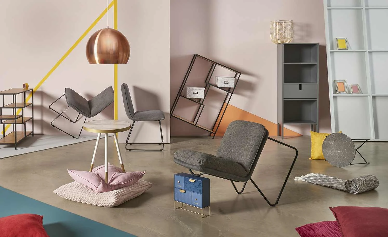 HOME STORY Pendelleuchte, 1-flammig, kupferfarben 1 HOME STORY Pendelleuchte, 1-flammig, kupferfarben