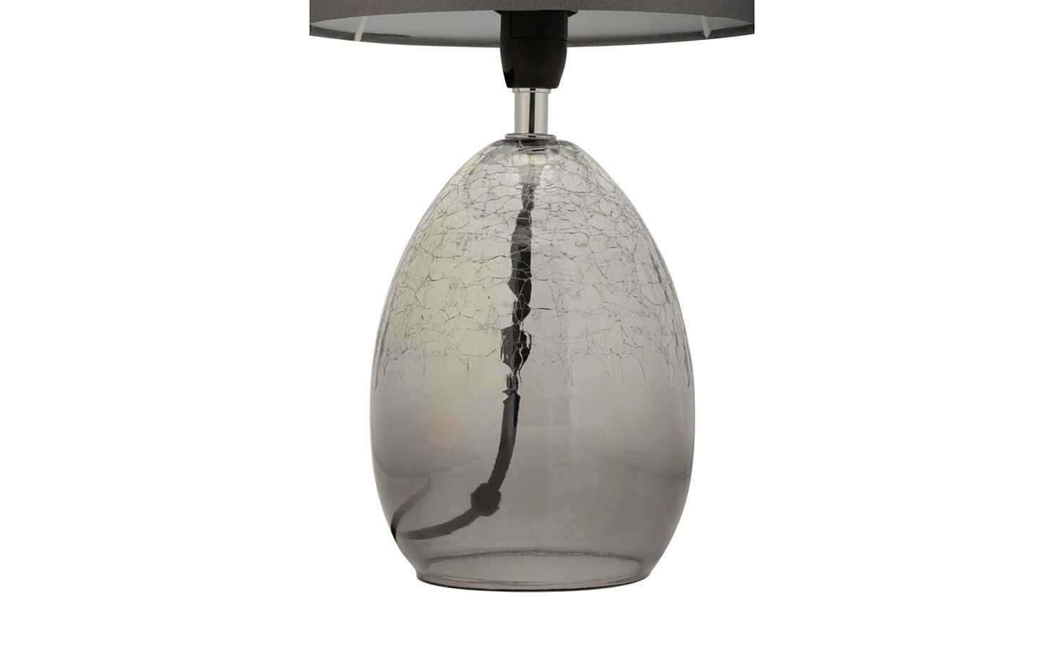 Tischleuchte, 1-flammig, Rauchglas und Stoff 7 Tischleuchte, 1-flammig, Rauchglas und Stoff – Bild 7