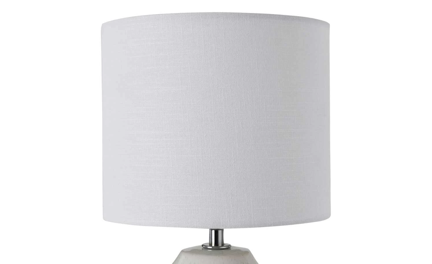 Keramik-Tischleuchte mit Leinen Schirm 5 Keramik-Tischleuchte mit Leinen Schirm – Bild 5