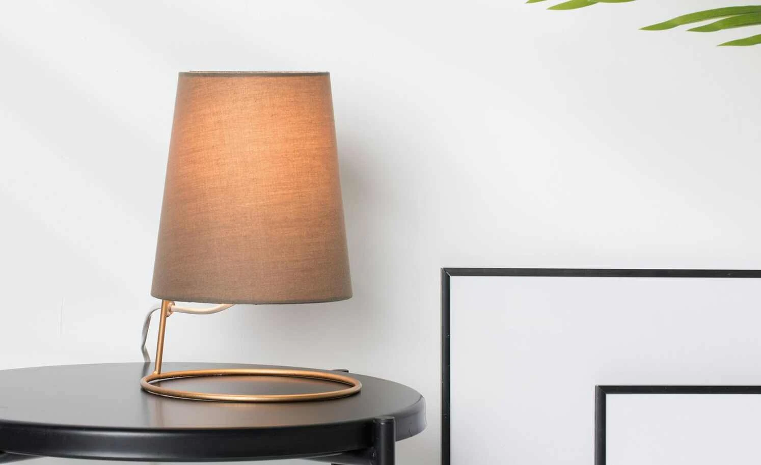 Tischleuchte,1-flammig, goldfarben/braun 1 Tischleuchte,1-flammig, goldfarben/braun