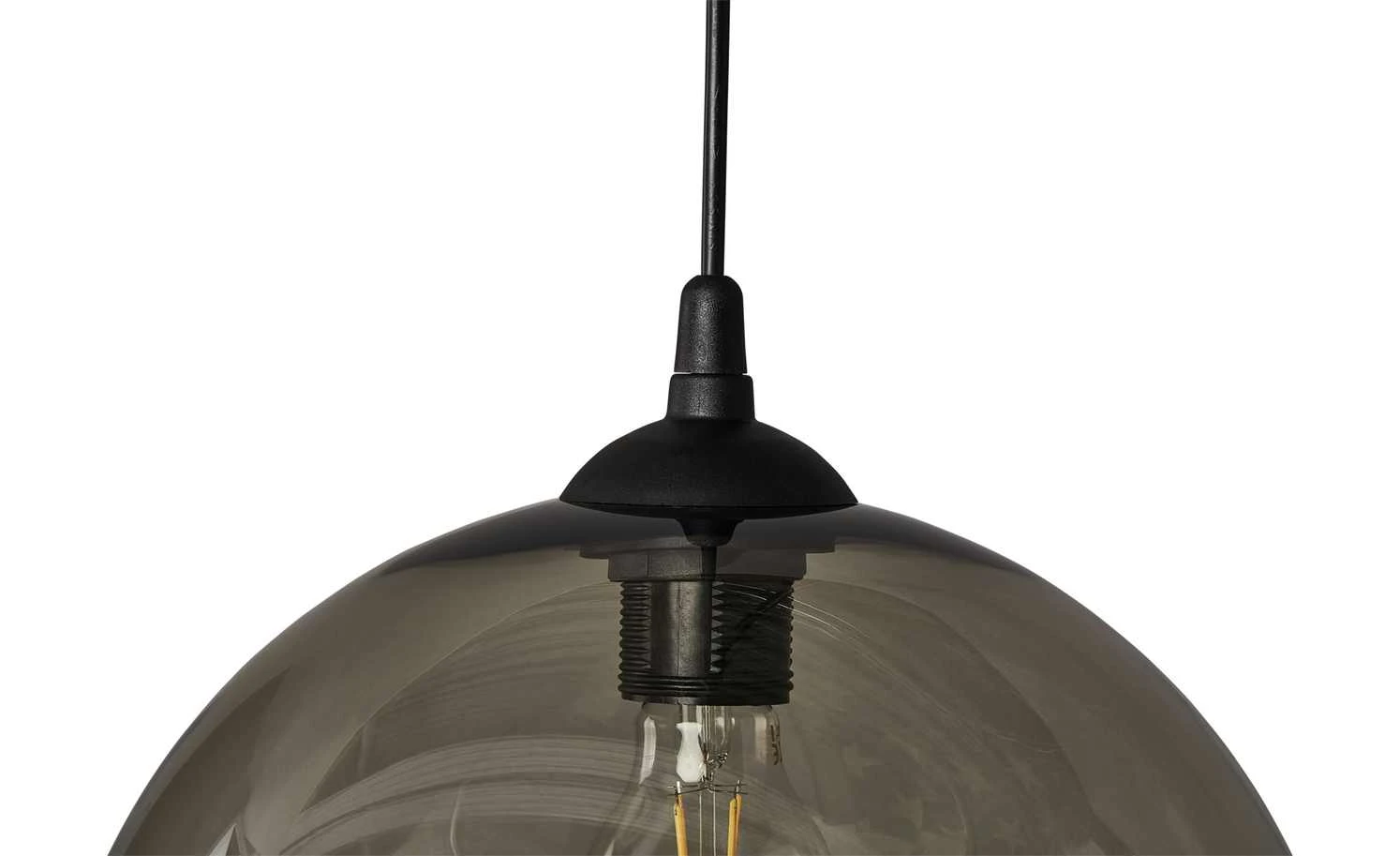 Pendelleuchte, 1-flammig, Glas graphitfarben 5 Pendelleuchte, 1-flammig, Glas graphitfarben – Bild 5