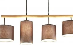 Pendelleuchte, 4-flammig, Stoffschirme grau 10 Pendelleuchte, 4-flammig, Stoffschirme grau -Innenleuchten Verkaufsladen 11684399 3 202002032237