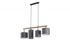 Pendelleuchte, 4-flammig, Stoffschirme grau 11 Pendelleuchte, 4-flammig, Stoffschirme grau -Innenleuchten Verkaufsladen 11684399 5 202002032237