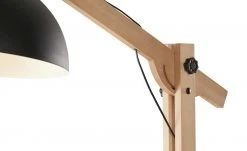 Stehleuchte, 1-flammig, Metall schwarz/ Holz 10 Stehleuchte, 1-flammig, Metall schwarz/ Holz -Innenleuchten Verkaufsladen 11684404 4 202106041245