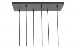 Pendelleuchte, 6-flammig, schwarz/messing Kubus -Innenleuchten Verkaufsladen 11684409 3 202006091054