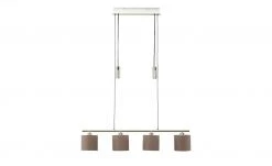 KHG Pendelleuchte, 4-flammig, Nickel matt, Stoffschirme grau -Innenleuchten Verkaufsladen 11684530 6 202006091055