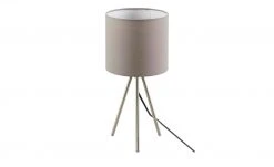 KHG Tischleuchte, 1-flammig, Dreibein, Schirm grau