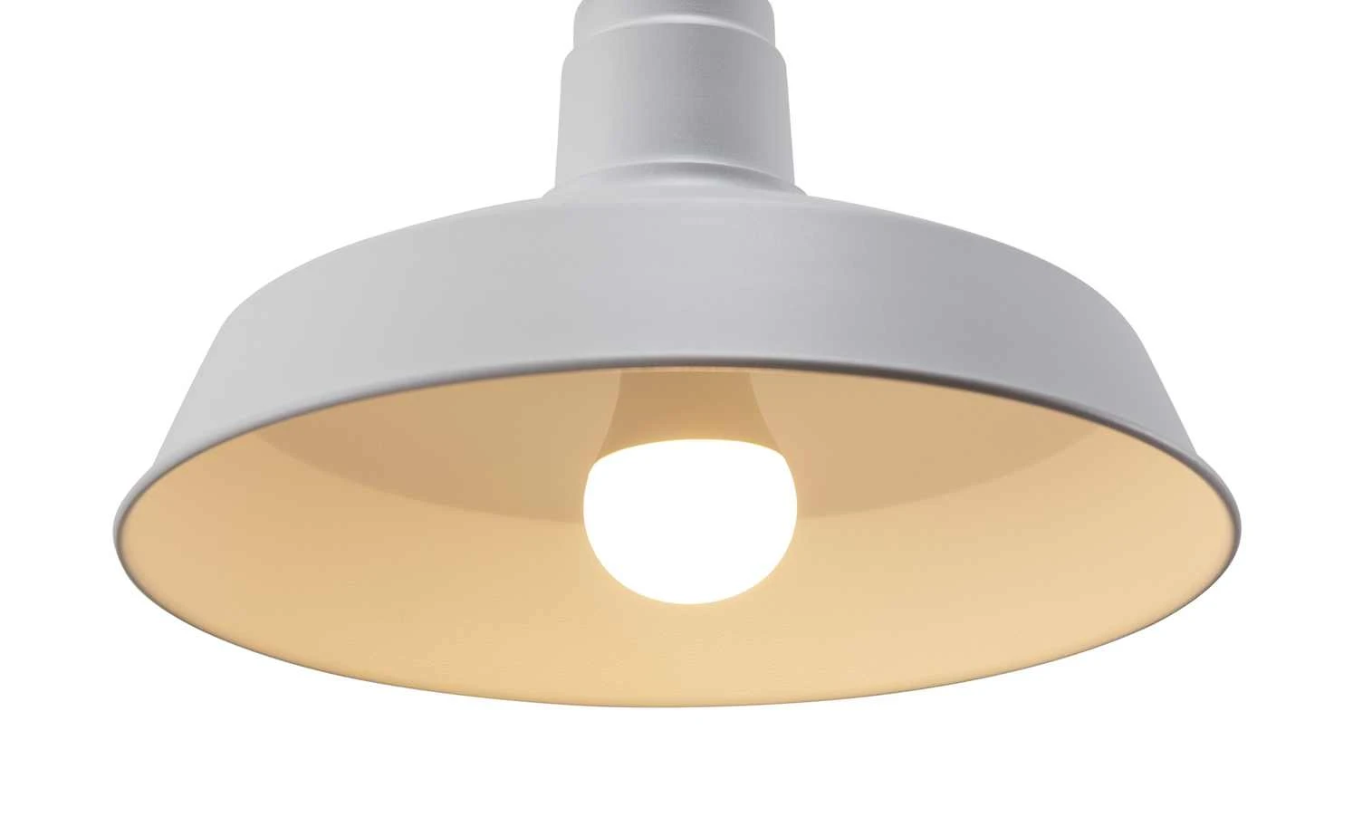 Pendelleuchte, 1-flammig Metall weiß 3 Pendelleuchte, 1-flammig Metall weiß – Bild 3