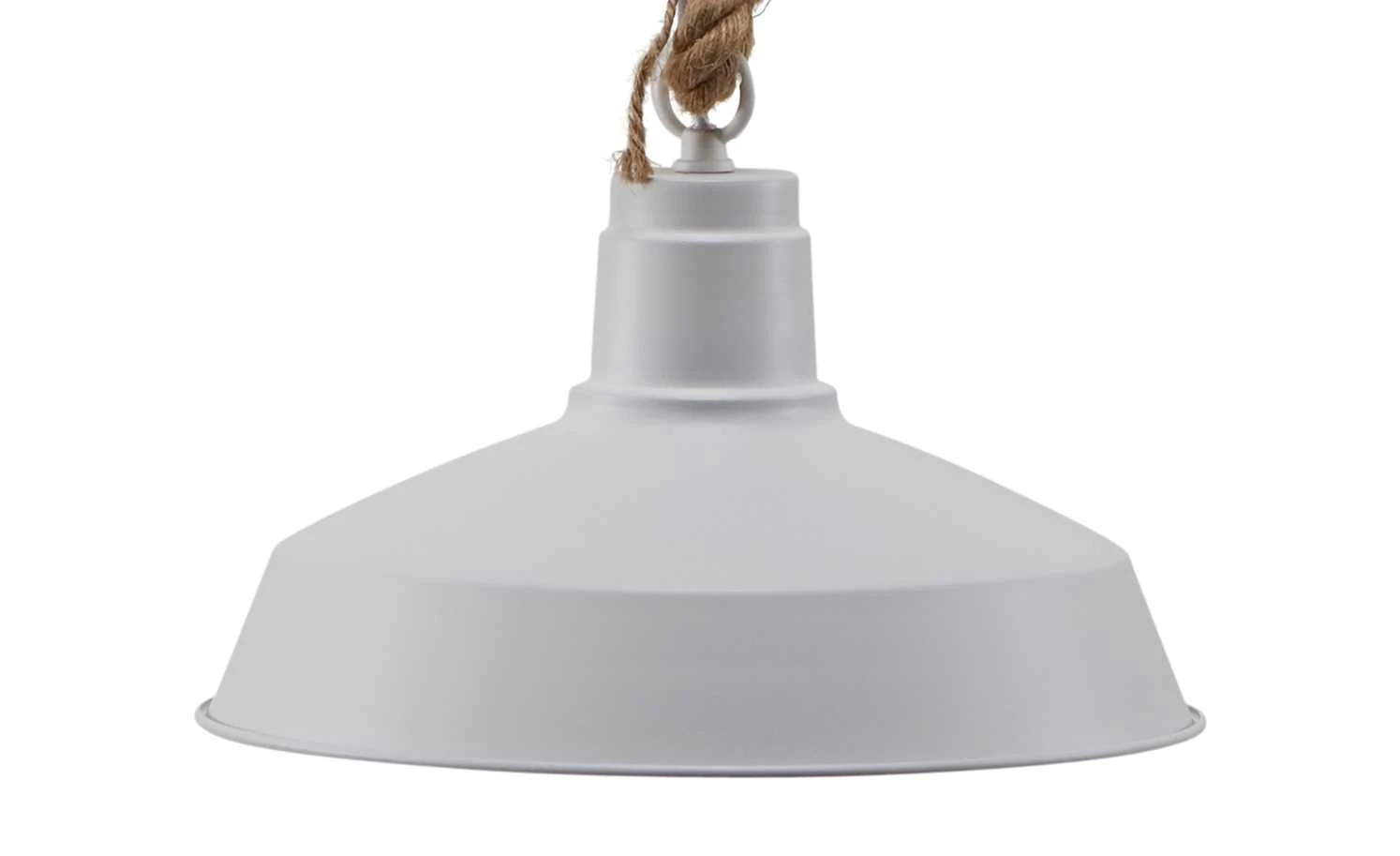 Pendelleuchte, 1-flammig Metall weiß 7 Pendelleuchte, 1-flammig Metall weiß – Bild 7