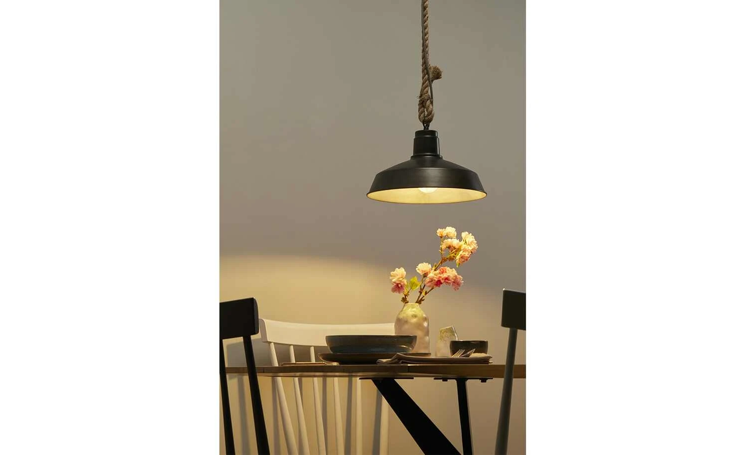 Pendelleuchte, 1-flammig Metall schwarz 2 Pendelleuchte, 1-flammig Metall schwarz – Bild 2