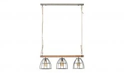 Pendelleuchte, 3-flammig, Metall / Holz schwarz 10 Pendelleuchte, 3-flammig, Metall / Holz schwarz -Innenleuchten Verkaufsladen 11684604 3 202110042234