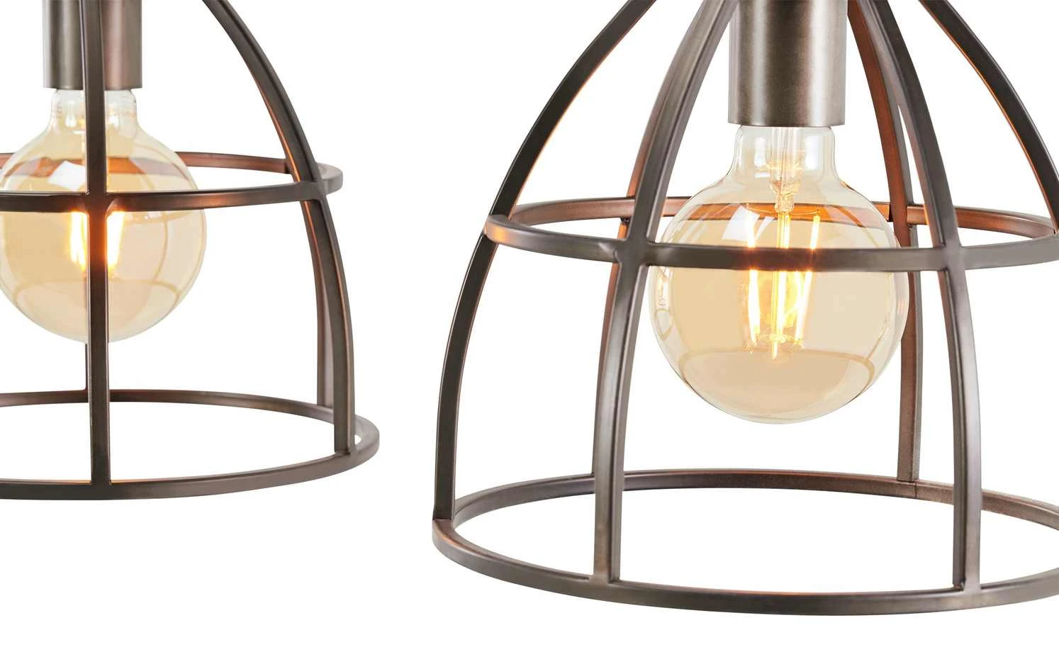 Pendelleuchte, 3-flammig, Metall / Holz schwarz 6 Pendelleuchte, 3-flammig, Metall / Holz schwarz – Bild 6