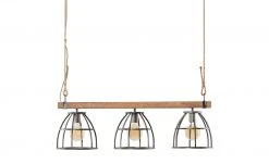 Pendelleuchte, 3-flammig, Metall / Holz schwarz 9 Pendelleuchte, 3-flammig, Metall / Holz schwarz -Innenleuchten Verkaufsladen 11684604 7 202110042234