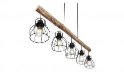 Pendelleuchte, 5-flammig, Holz/ Metall Körbe 10 Pendelleuchte, 5-flammig, Holz/ Metall Körbe -Innenleuchten Verkaufsladen 11684665 5 202202171234