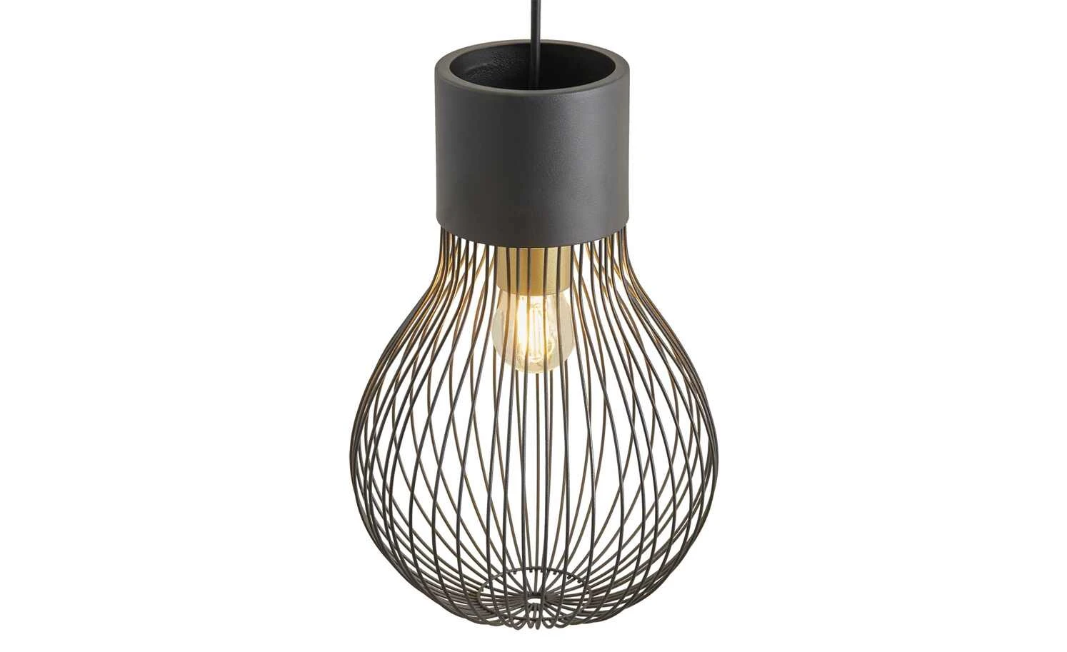 Trio Pendelleuchte, 1-flammig, Metall schwarz 4 Trio Pendelleuchte, 1-flammig, Metall schwarz – Bild 4