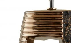 B-Leuchten Tischleuchte, 1-flammig, goldfarben/Stoffschirm beige -Innenleuchten Verkaufsladen 11684823 5 202110211246