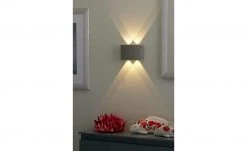 Paul Neuhaus LED-Aussenwandleuchte,4-flammig, silberfarben