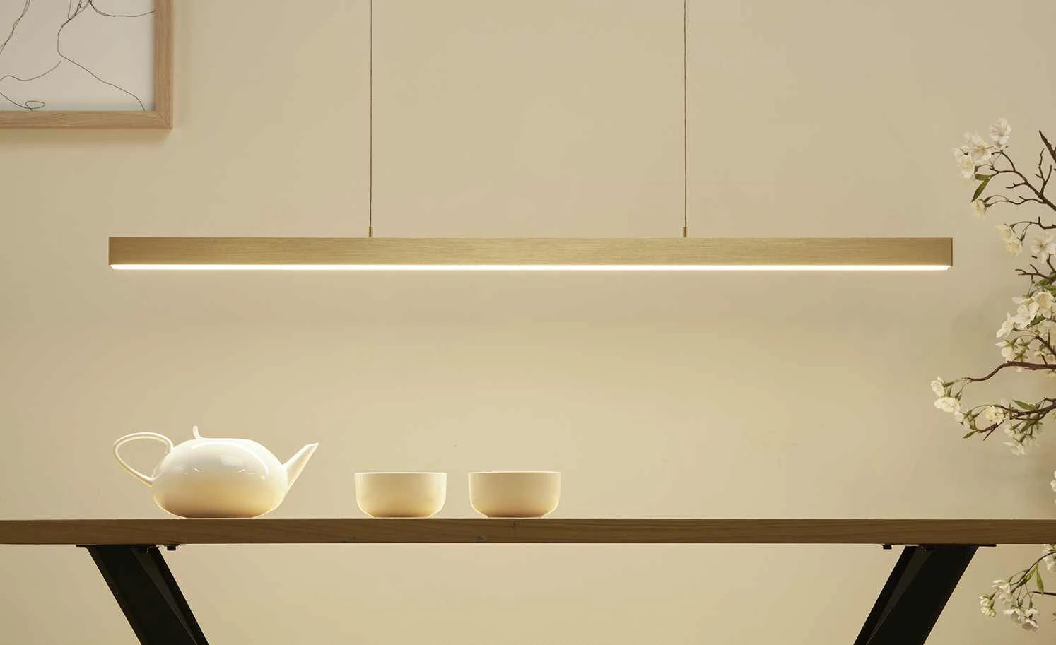 Paul Neuhaus LED-Pendelleuchte, messing-matt mit Touchdimmer 2 Paul Neuhaus LED-Pendelleuchte, messing-matt mit Touchdimmer – Bild 2